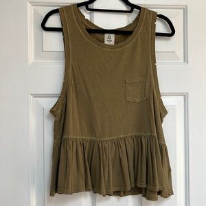 Free people army green tank